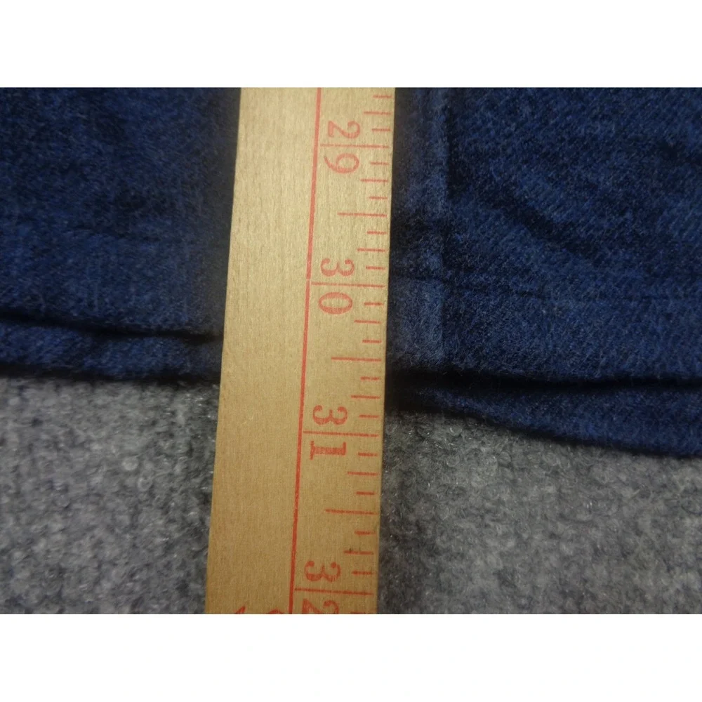 Patagonia Fjord Heavy Flannel Shirt Mens XXL‎ Navy Blue Cotton Long Sleeve